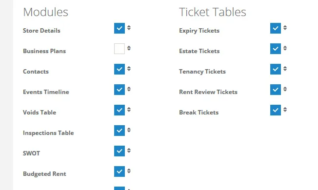 Asset Plans Screenshot