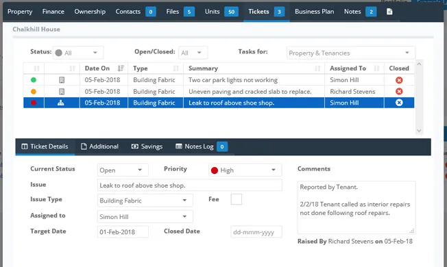 Estate Management Screenshot